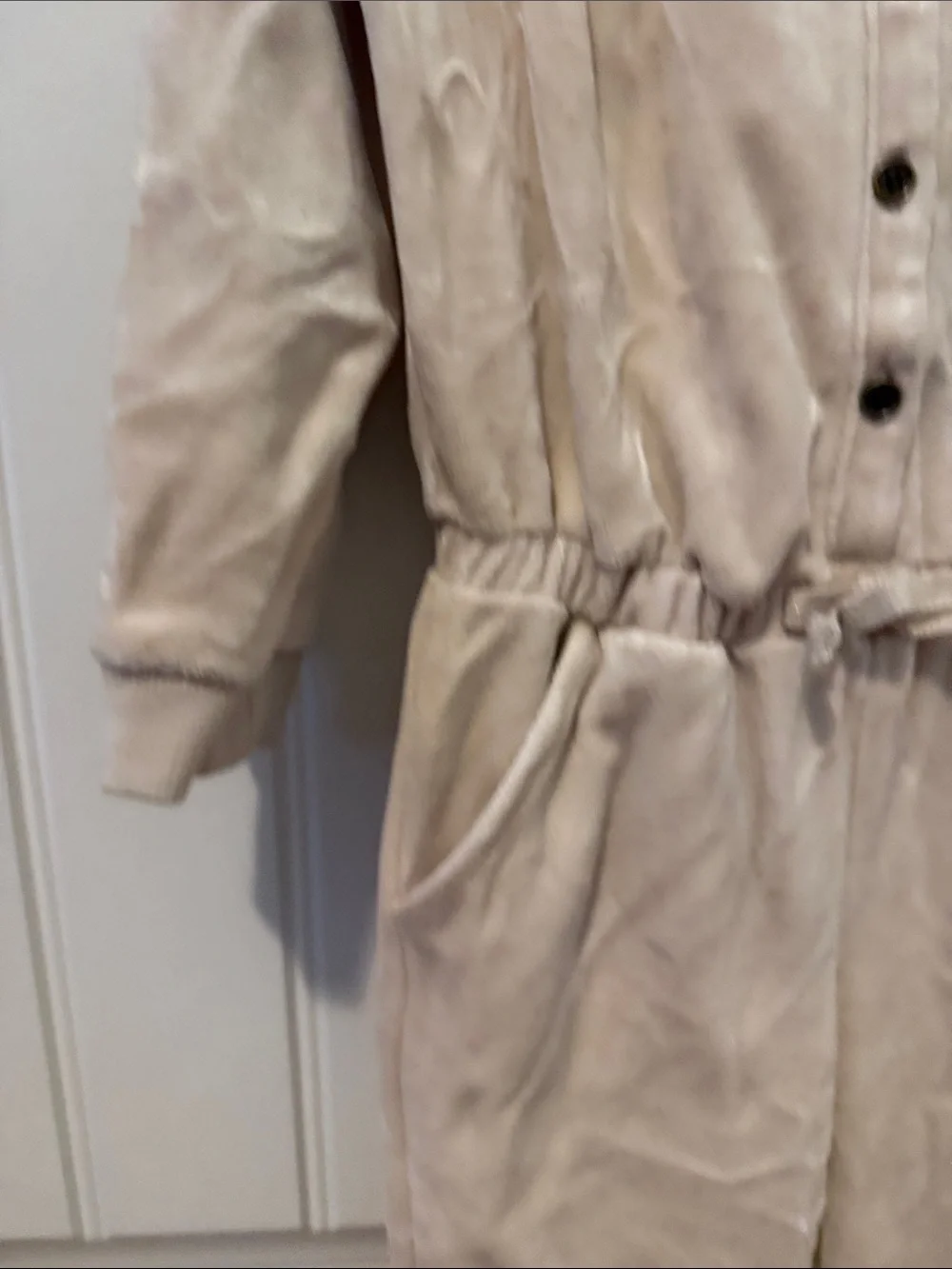 Gymboree Cream Velour Girls' Romper Jumpsuit